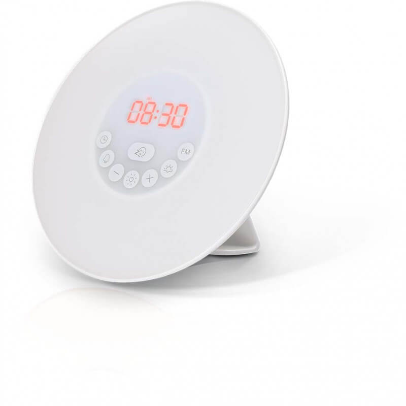 Radio réveil lampe avec simulation lever du soleil Radio réveil lampe avec simulation lever du soleil