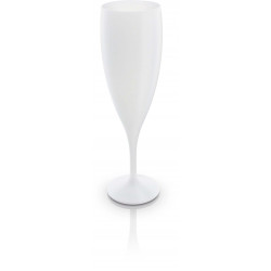Flûte à champagne plastique réutilisable - Blanc