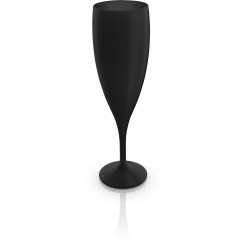 Flûte à champagne plastique réutilisable - Noir