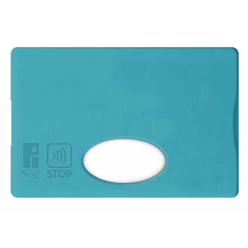 Protège carte de crédit avec blindage - Bleu