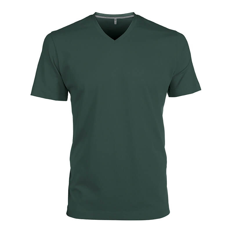 Tee-shirt homme col V manches courtes - Vert forêt Tee-shirt homme col V manches courtes - Vert forêt