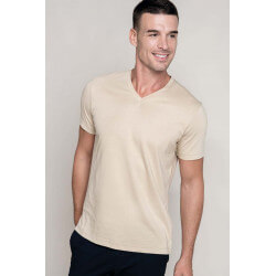 Tee-shirt homme col V manches courtes  - 