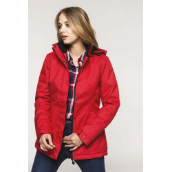 Women's parka with quilted...