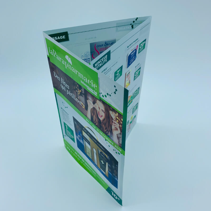 Custom roll fold leaflet printing and finishing!