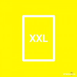 Yellow fluorescent XXL poster