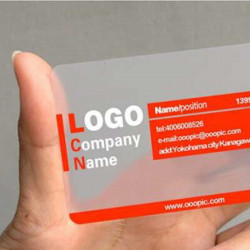 Clear PVC Business Card