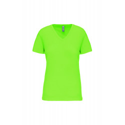T-shirt BIO150IC col V femme - Citron vert