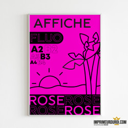 Pink neon poster