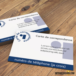 Economic correspondence card