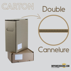 Carton double cannelure