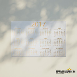 2mm Compact cardboard calendar