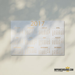 Calendrier carton compact 2 mm