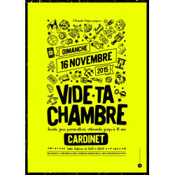 Affiche fluo jaune A4 à B2
